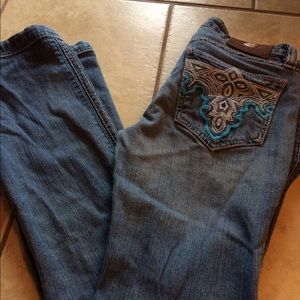Antik Denim jeans size 27 blue and pink